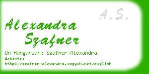 alexandra szafner business card